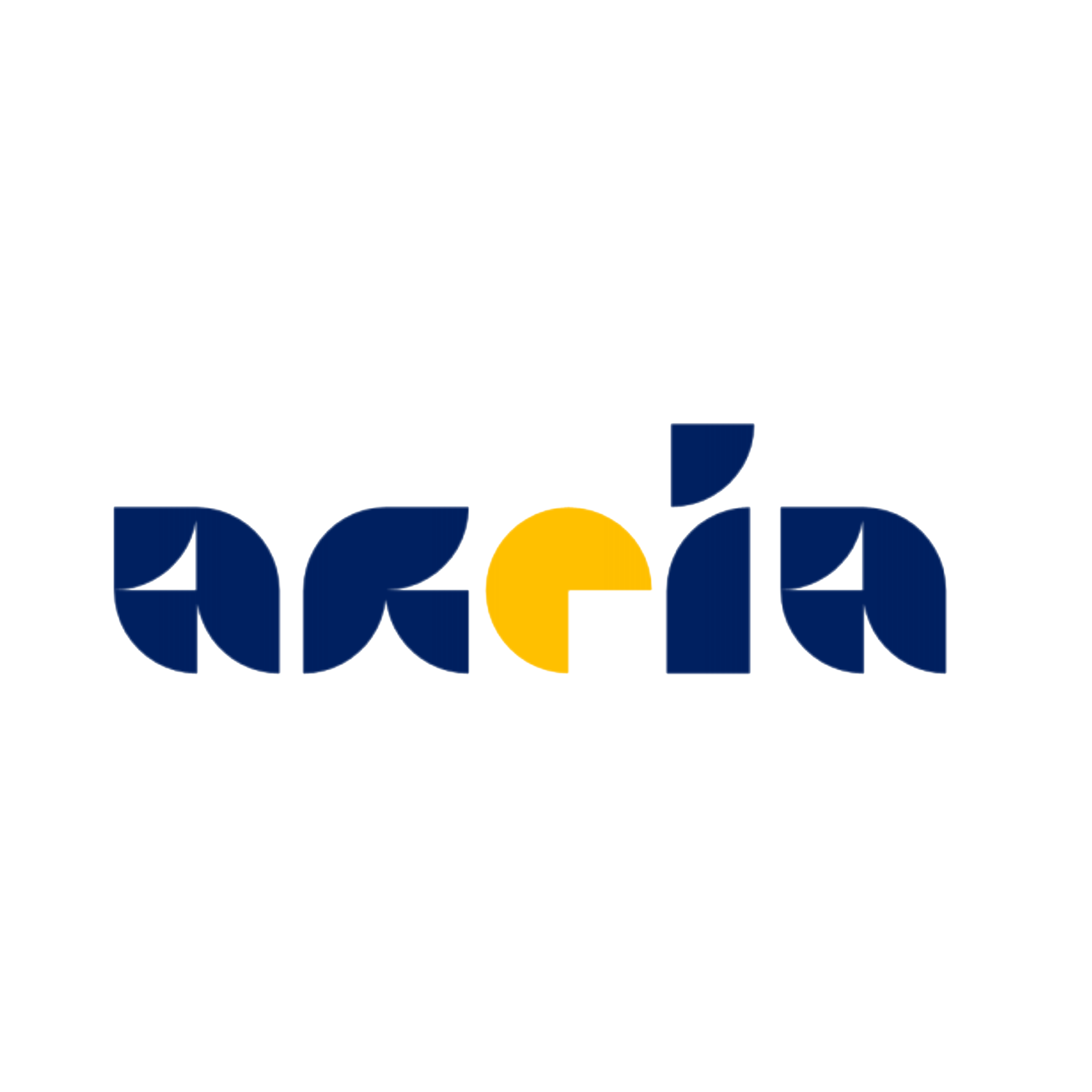 Palavra "areia" escrita nas cores azul e amarelo, que compõe a logo da Revista Areia